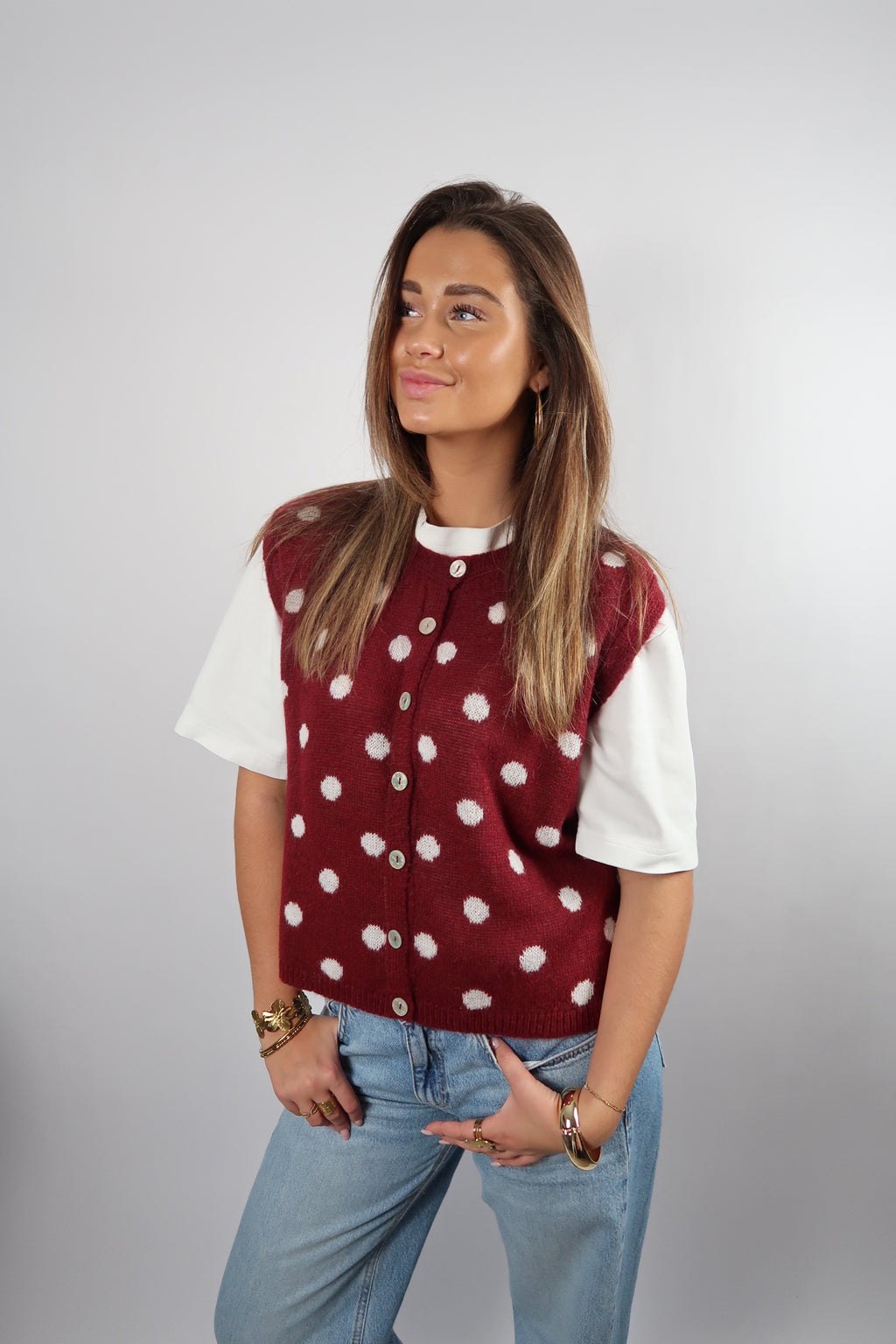 Mushroom Dots Gilet