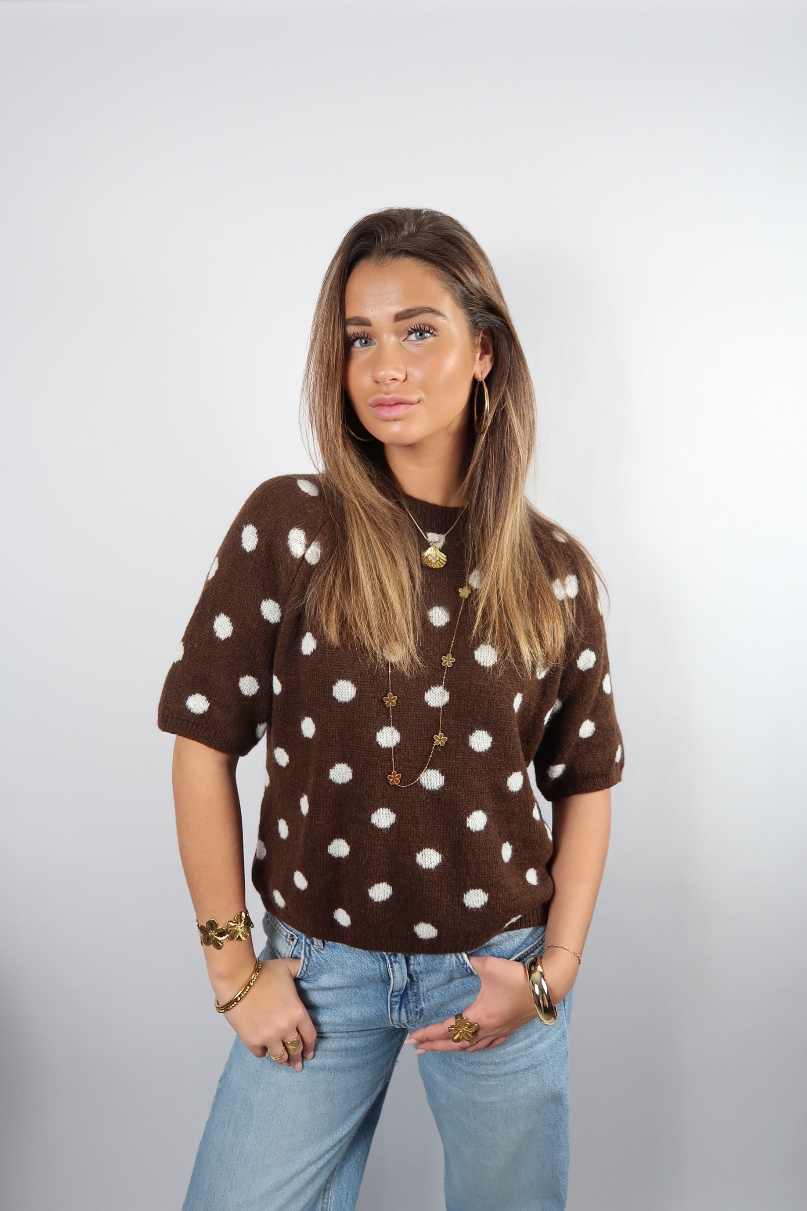 Choco Polka Sweater