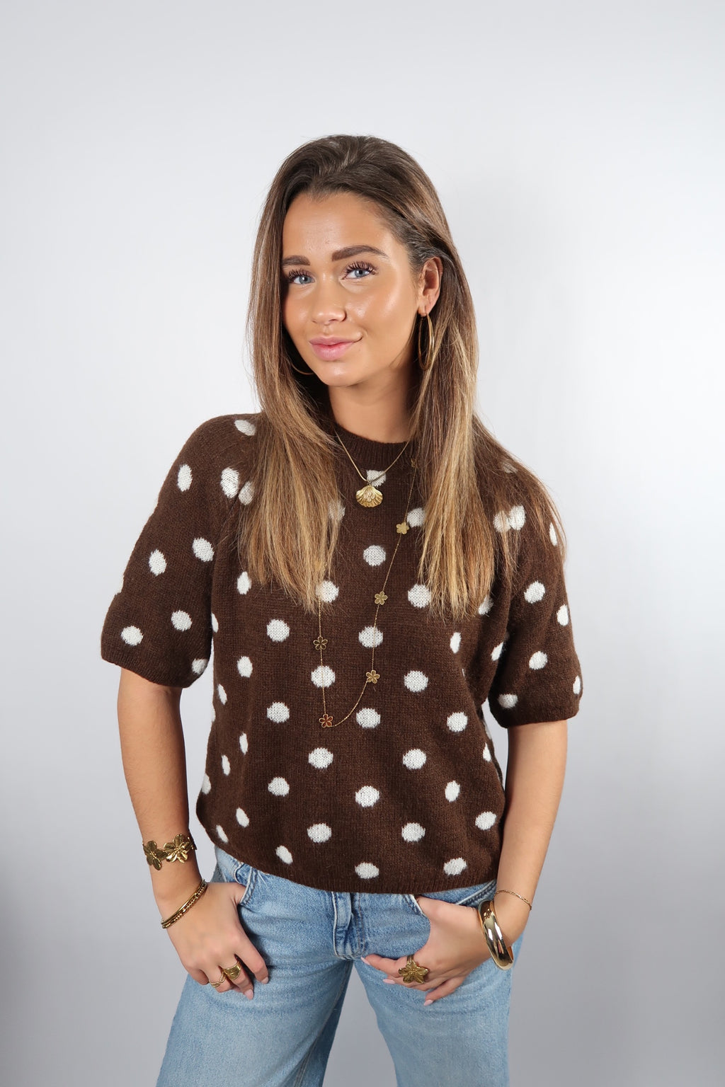 Choco Polka Sweater