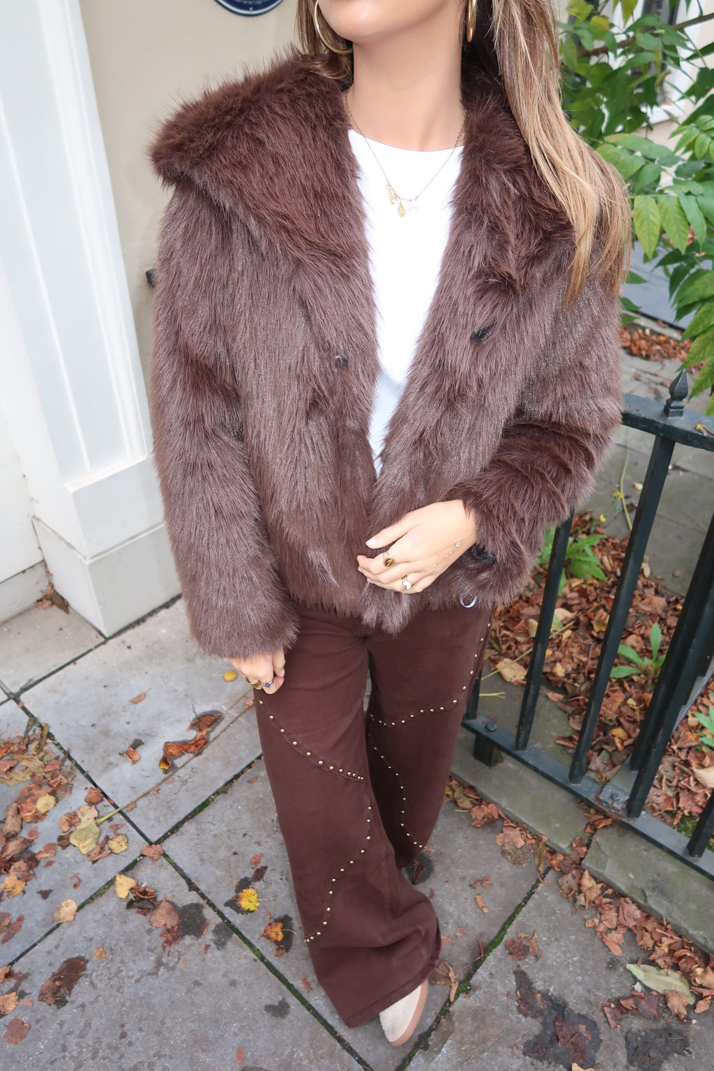 Cocoa Studded Pants