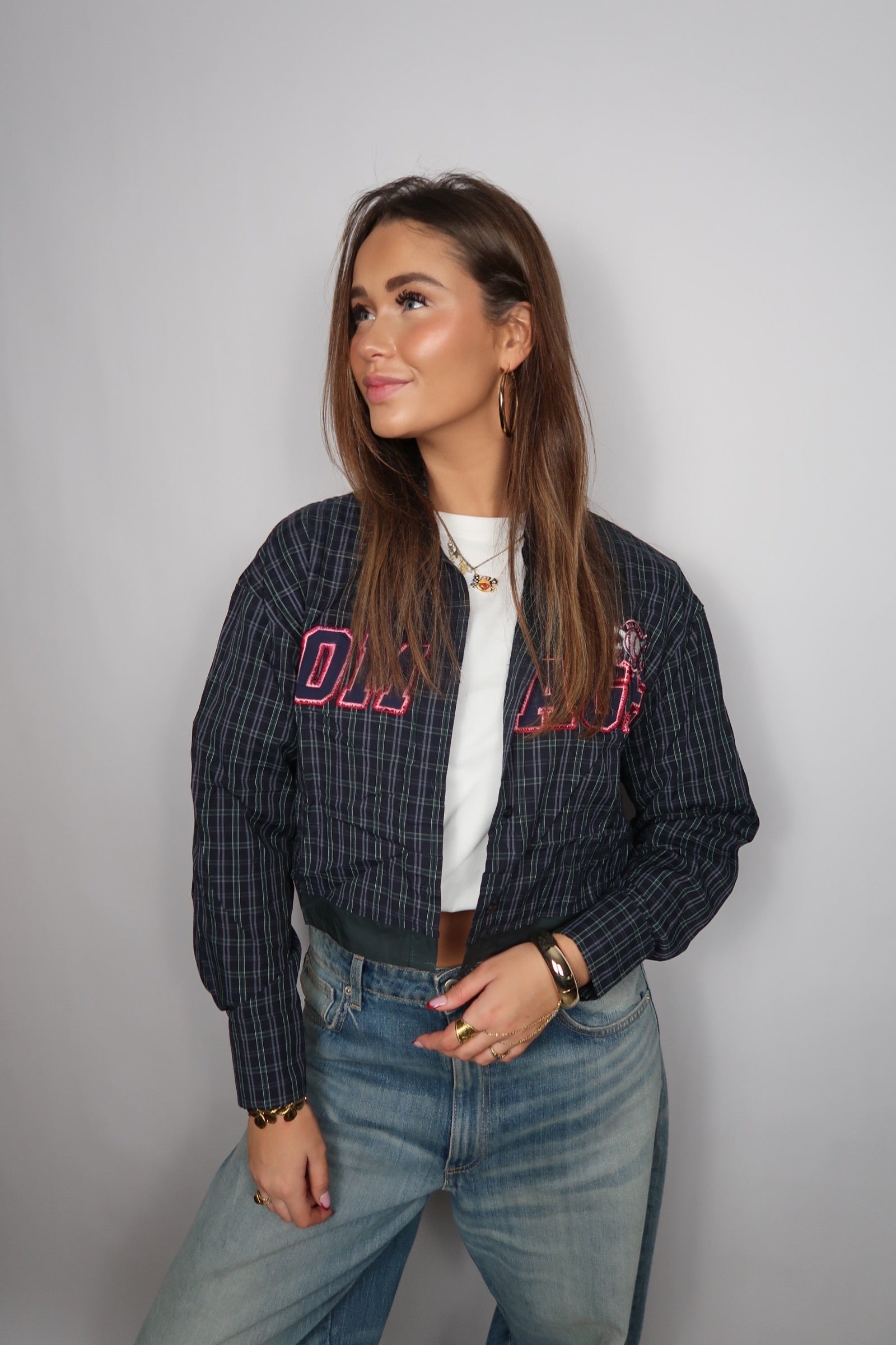 Retro Cropped Blouse