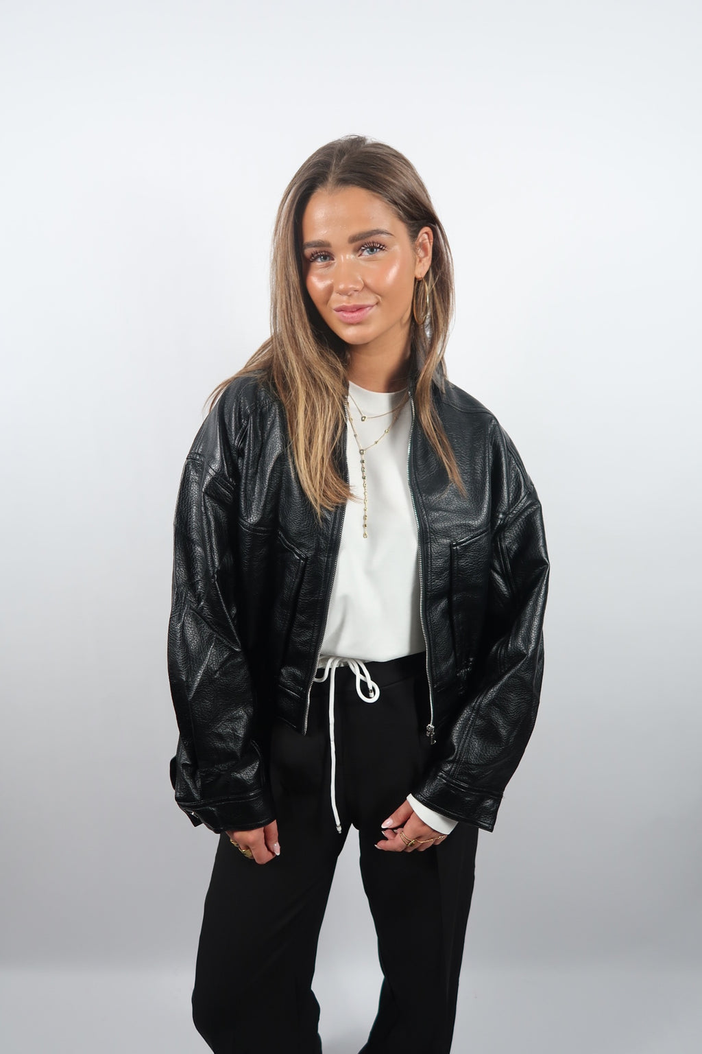 Leather Zip Jacket