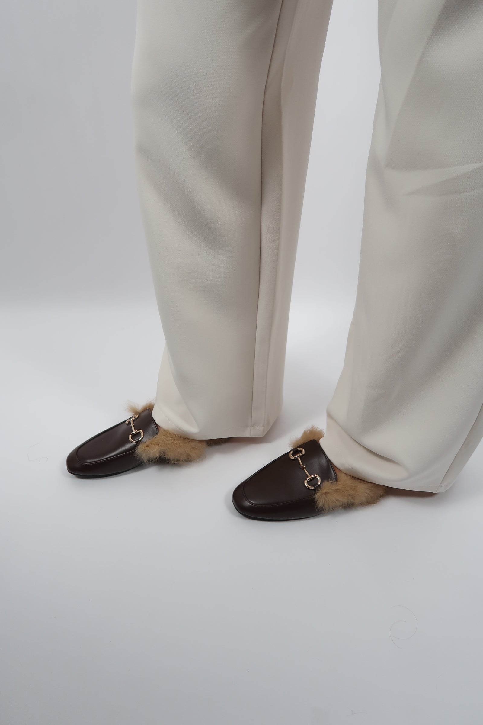 Mocha Fur Loafers