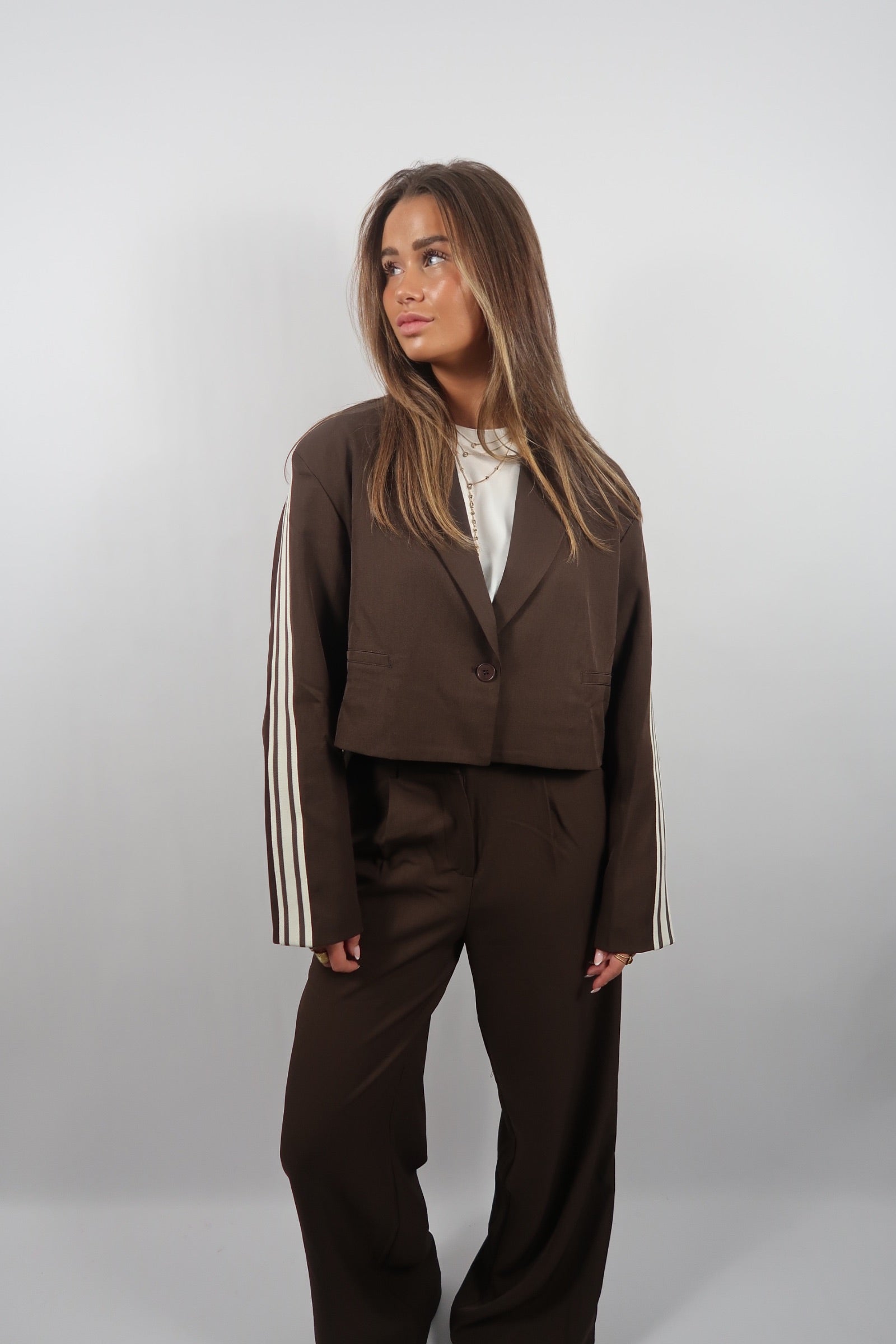 Mocha Striped Pants