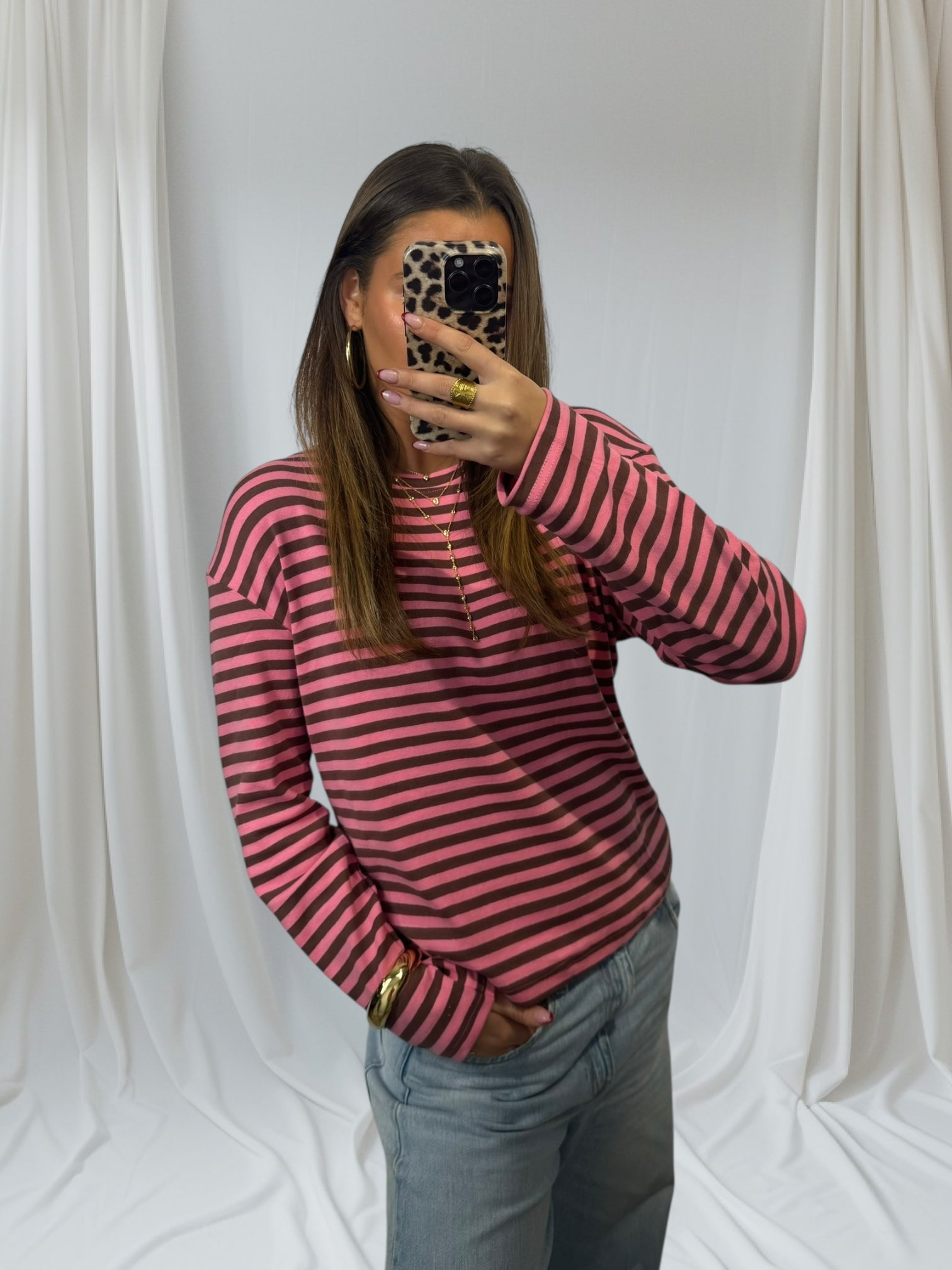 Pink Stripe Tee