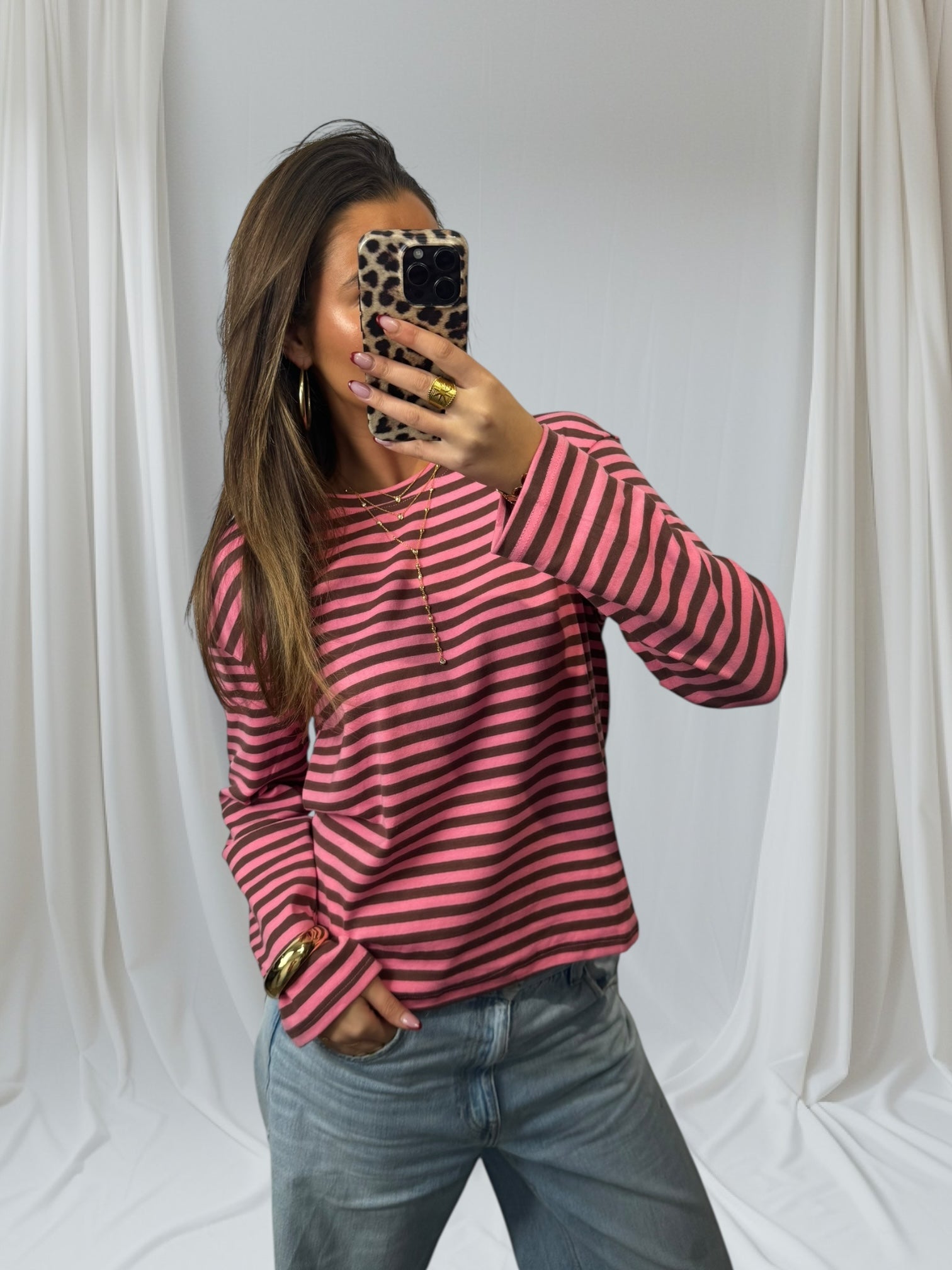 Pink Stripe Tee