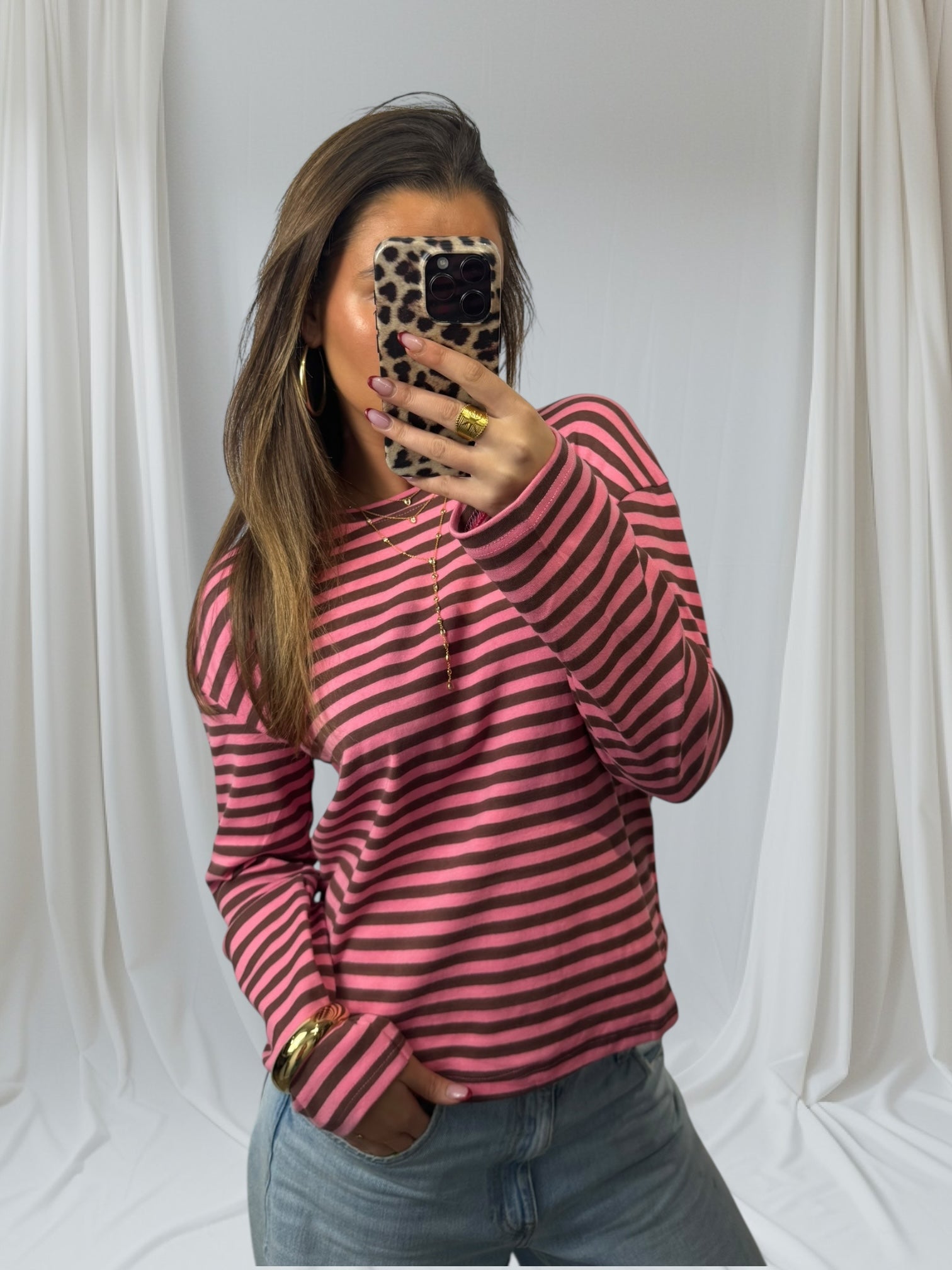 Pink Stripe Tee