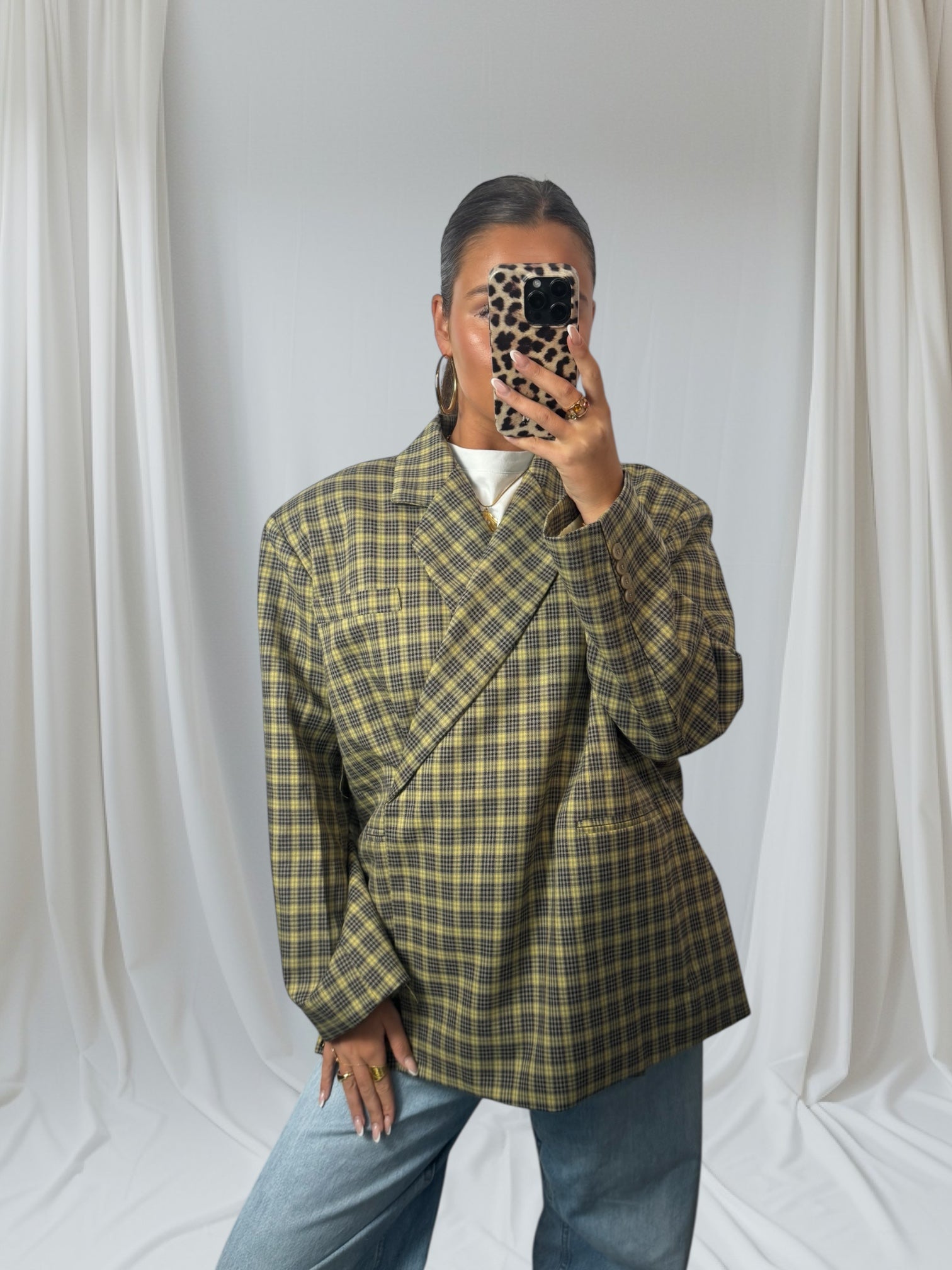 Statement Check Blazer