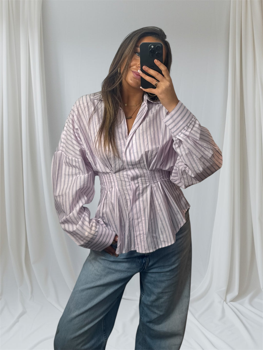 Amber Striped Blouse