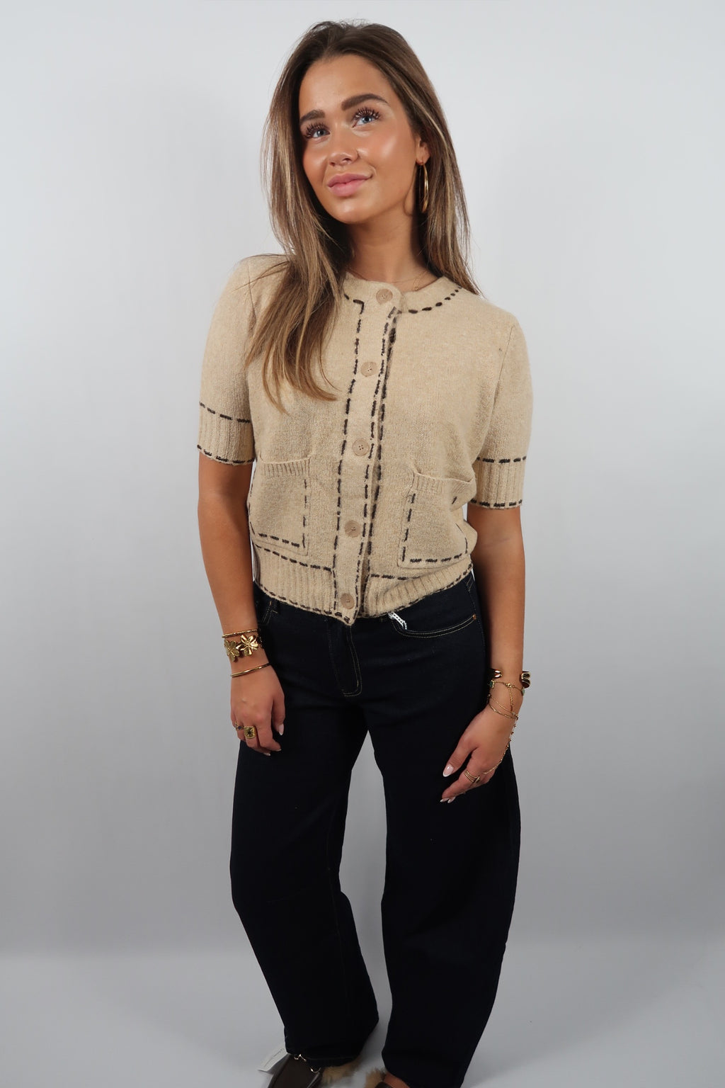 Stitch Accent Top