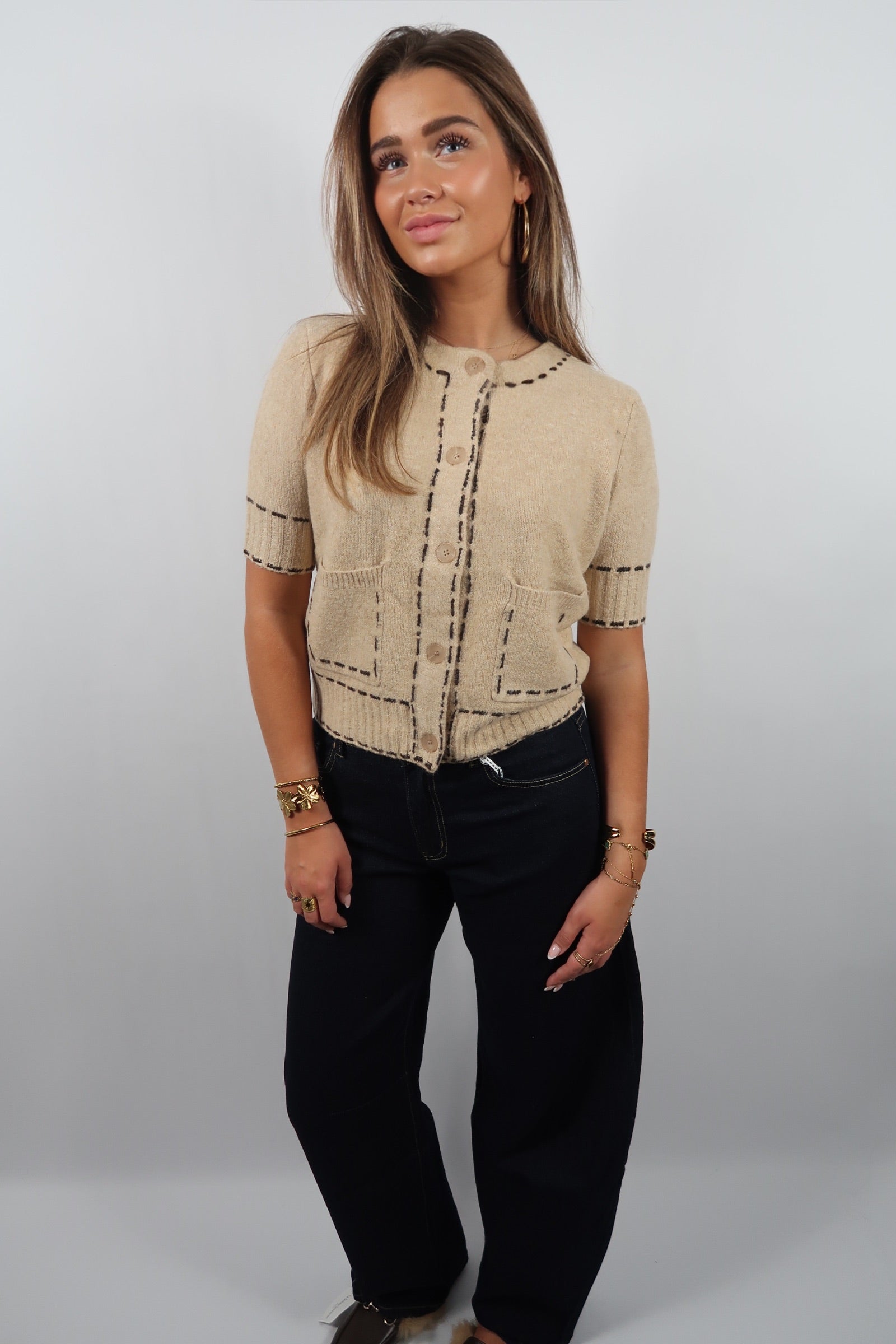 Stitch Accent Top