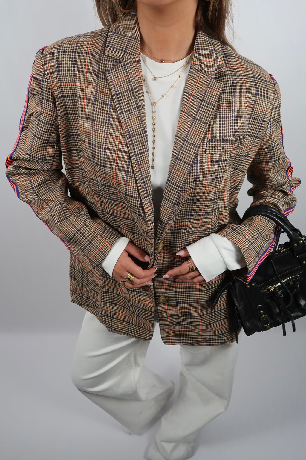 Vintage Striped Blazer