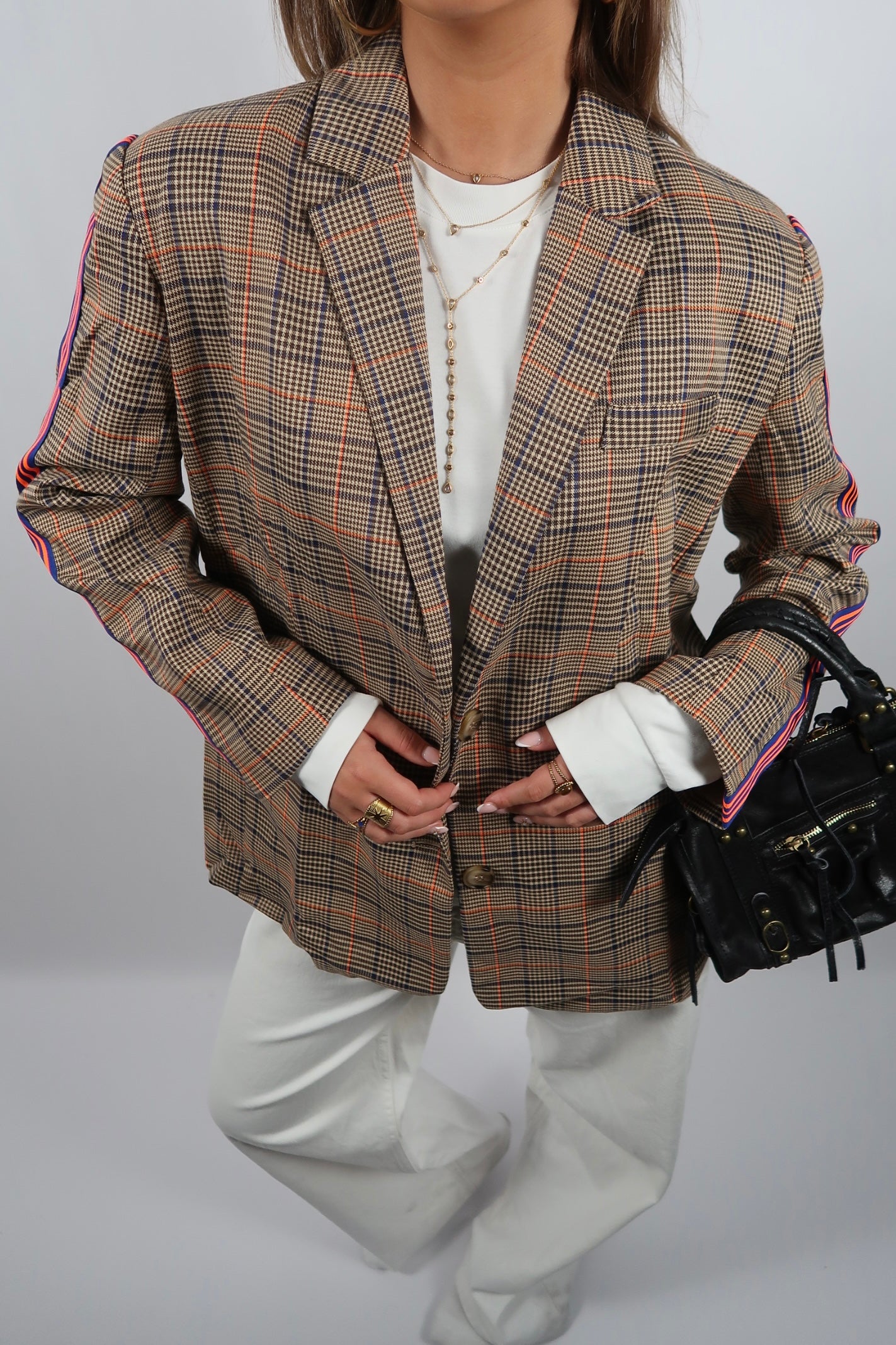 Vintage Striped Blazer